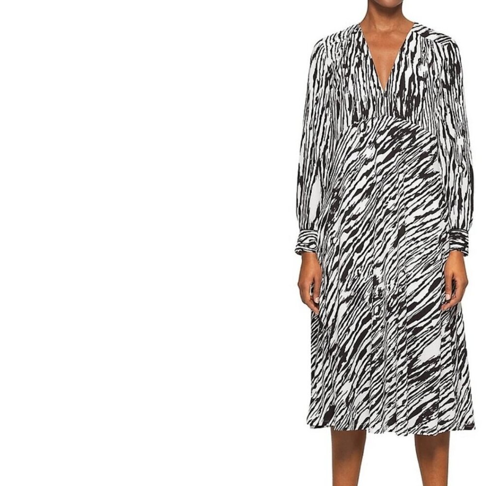 ASOS animal print wrap dress